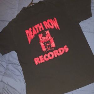 Death Row Records (L) Black and red t shirt